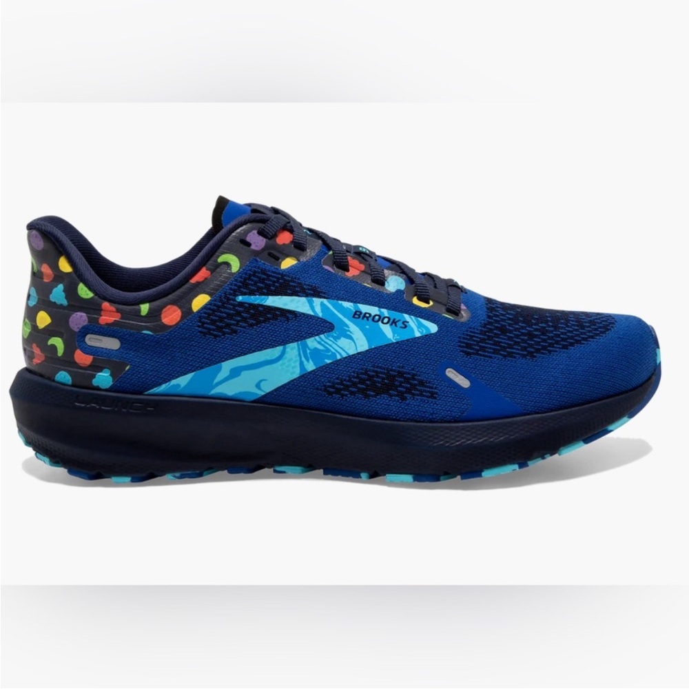 Brooks Blue Athletic Running Shoes with Breathable Mesh